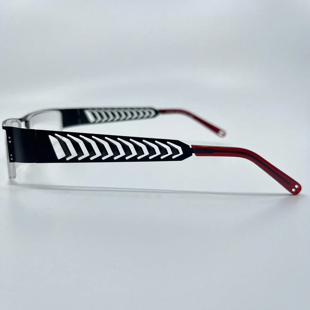 Schubach‎ Originals Eyeglasses Frames High Roller Black Red 51-18-130 H6898